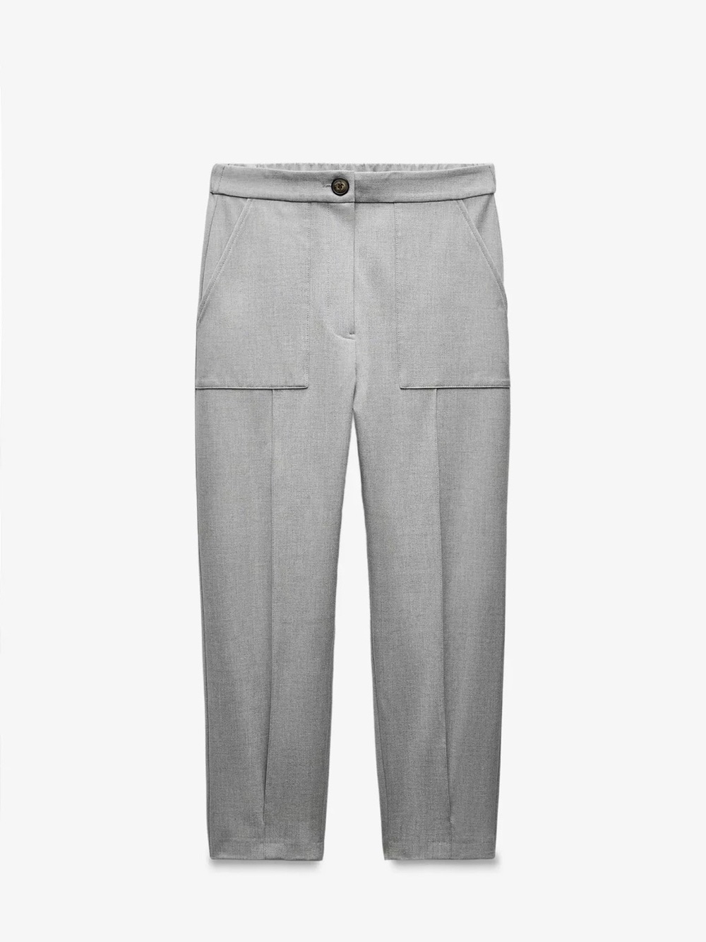 Zara Light Gray Cargo Trousers